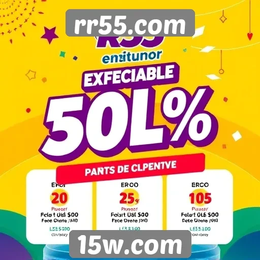 Eventos e promoções destacadas no site rr55.com
